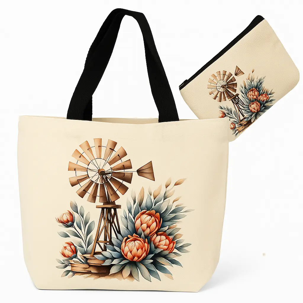 Tote Bags - Large with cosmetic bag